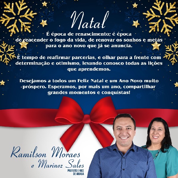 Goianira Prefeitura Municipal Feliz Natal e Um Próspero Ano Novo!