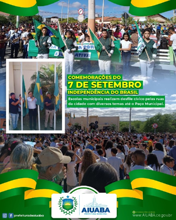 GOVERNO MUNICIPAL COMEMORA O 7 DE SETEMBRO DE 2022 - 200 ANOS DE INDEPENDÊNCIA DO BRASIL